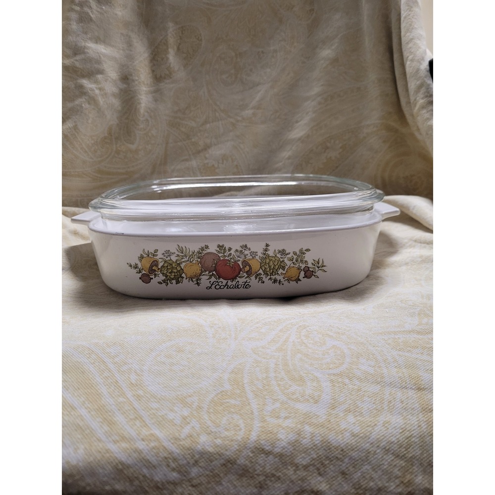 Corning Ware Vintage Casserole Dish 2.5L Excellent Spice of Life L'Echalote